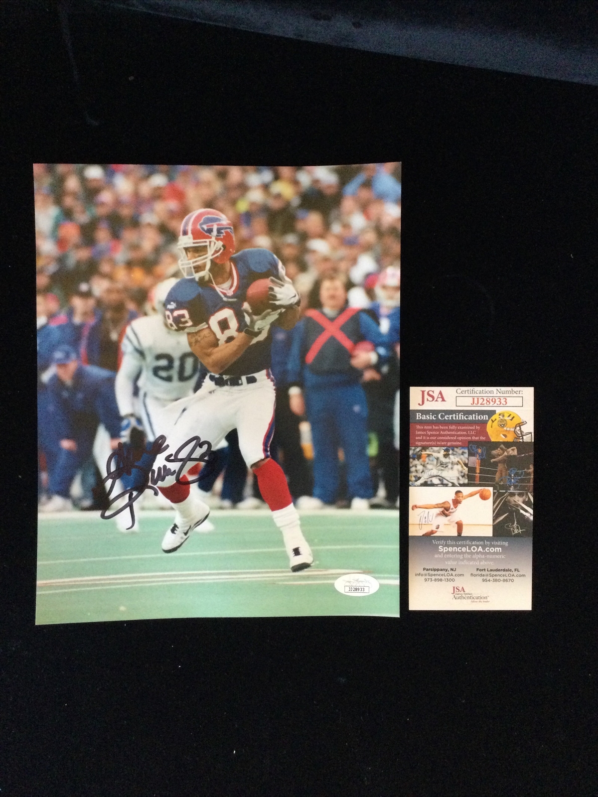 Andre Reed Autographed Signed 8x10 Color Photo JSA -1 # 