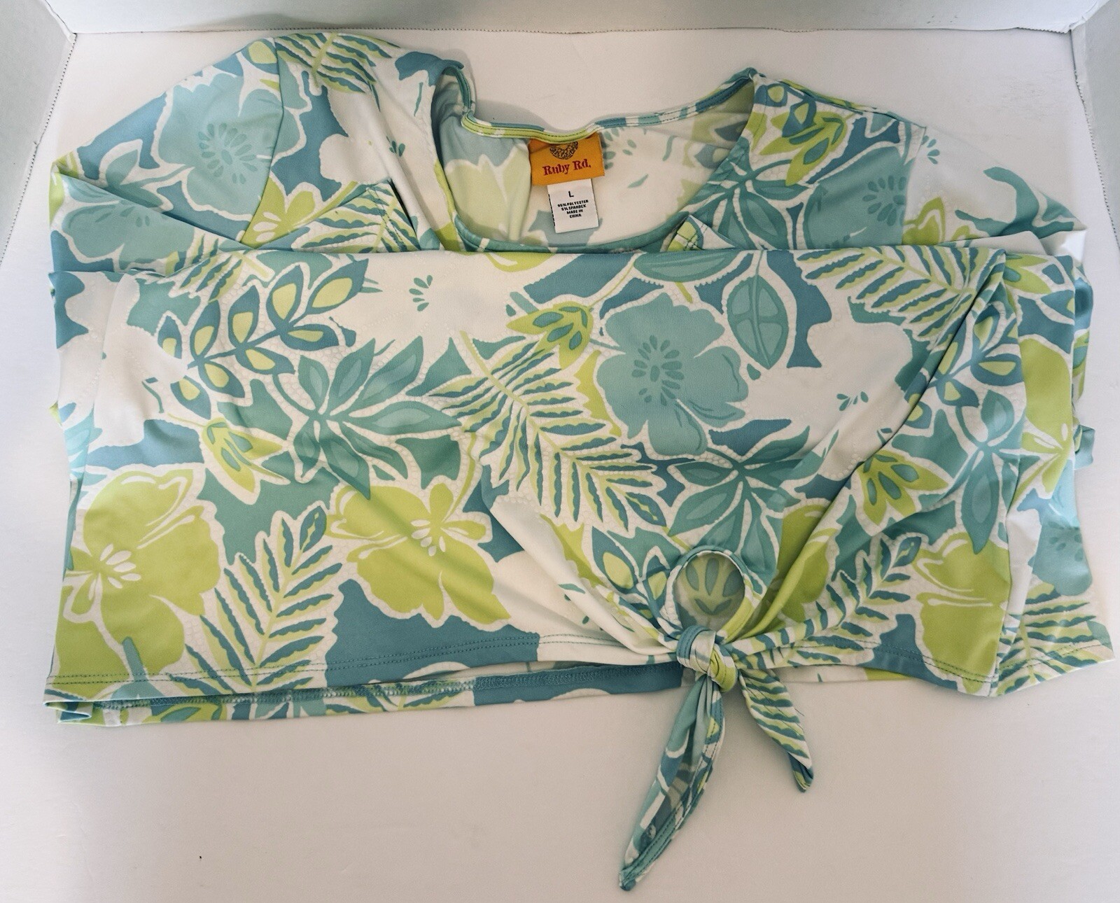 Ruby Rd Woman's Pull Over Stretch Tie Front Top 3… - image 11