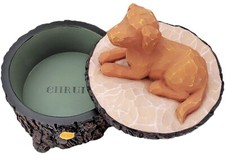 Puppy Keepsake Box, Sculpted Hand-Painted Decorative Gift