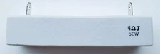 US Stock 4 OHM 5% 50W Watt Wire Wound Ceramic Cement Power Resistor w/Solder Lug