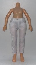 Rainbow High Color  Create Fashion Doll Outfit White Denim Jeans Long Pants