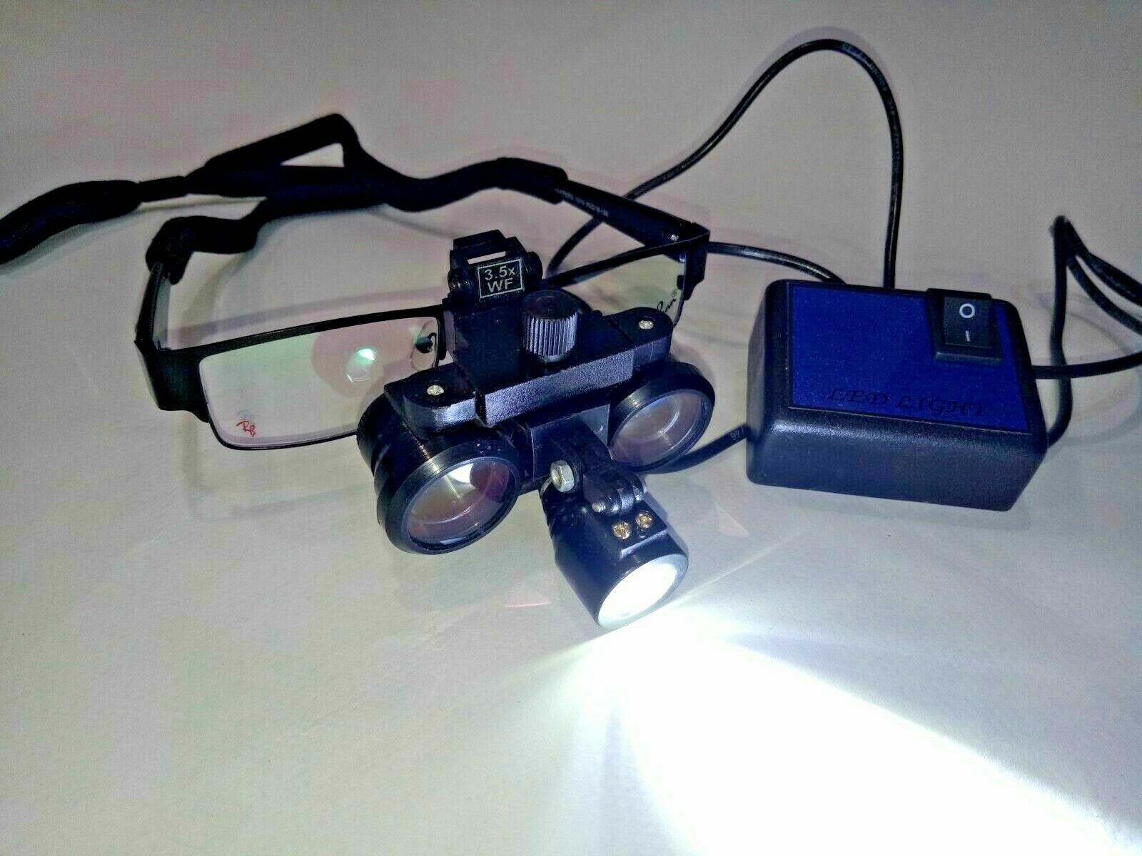 LED Rechargeable Loupe Ophthalmology Dental Face Shields, Head Lights