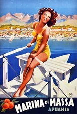 Decoration Poster.Home Room Interior design.Travel Italy.Apuania.6536