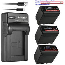 Kastar NP-F980 Battery Slim Charger for Sony NP-F950 NP-F960 NP-F970 NP-F980Exp