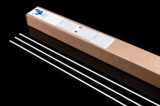 RBCuZn-C x 1/8" 10 lb Box Low Fuming Bronze Flux Coated Gas Brazing Rods