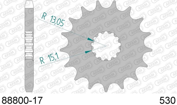 Triumph 1050 S Speed Triple Abs 1050 Pignone Afam 88800-17 530-image