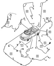 Cableado fascia trasero genuino Mopar 4671528AC