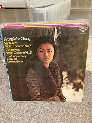 KYUNG WHA CHUNG SAINT SAENS, JAPANESE VINYL LP, K18C9234, VG+
