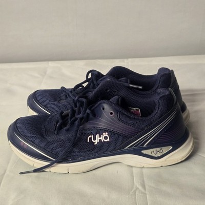 Ryka Regina Women's Walking Shoes Navy Blue Purple Sneakers Size 7.5 M D64