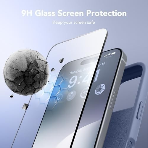 Magnetic for iPhone 16 Pro Case, Compatible with MagSafe, [Screen Protector + Ca - Foto 5 di 6