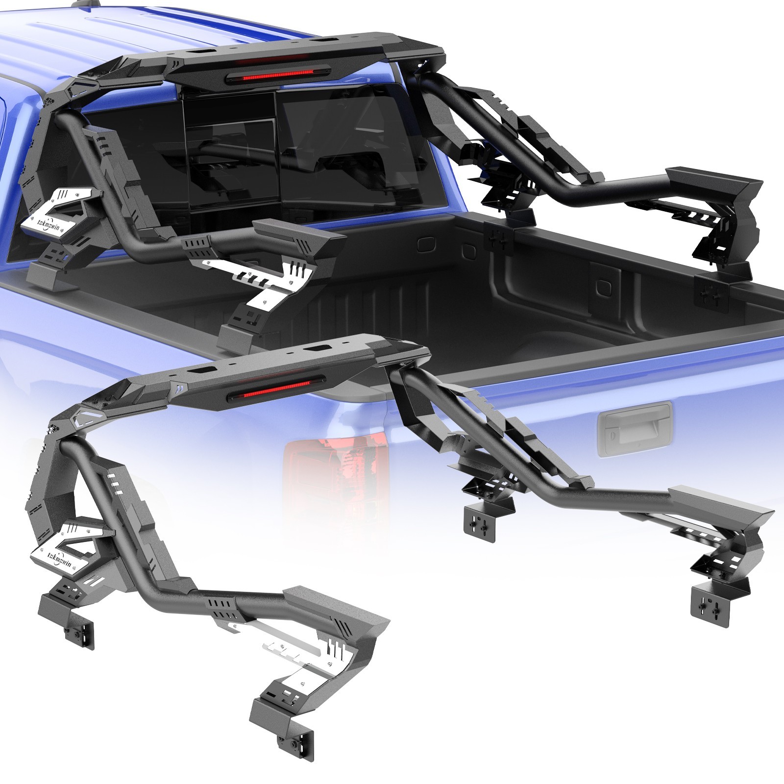 Roll Sport Bar Adjustable Chase Roof Rack Bed Bar For F150 Silverado Sierra 1500