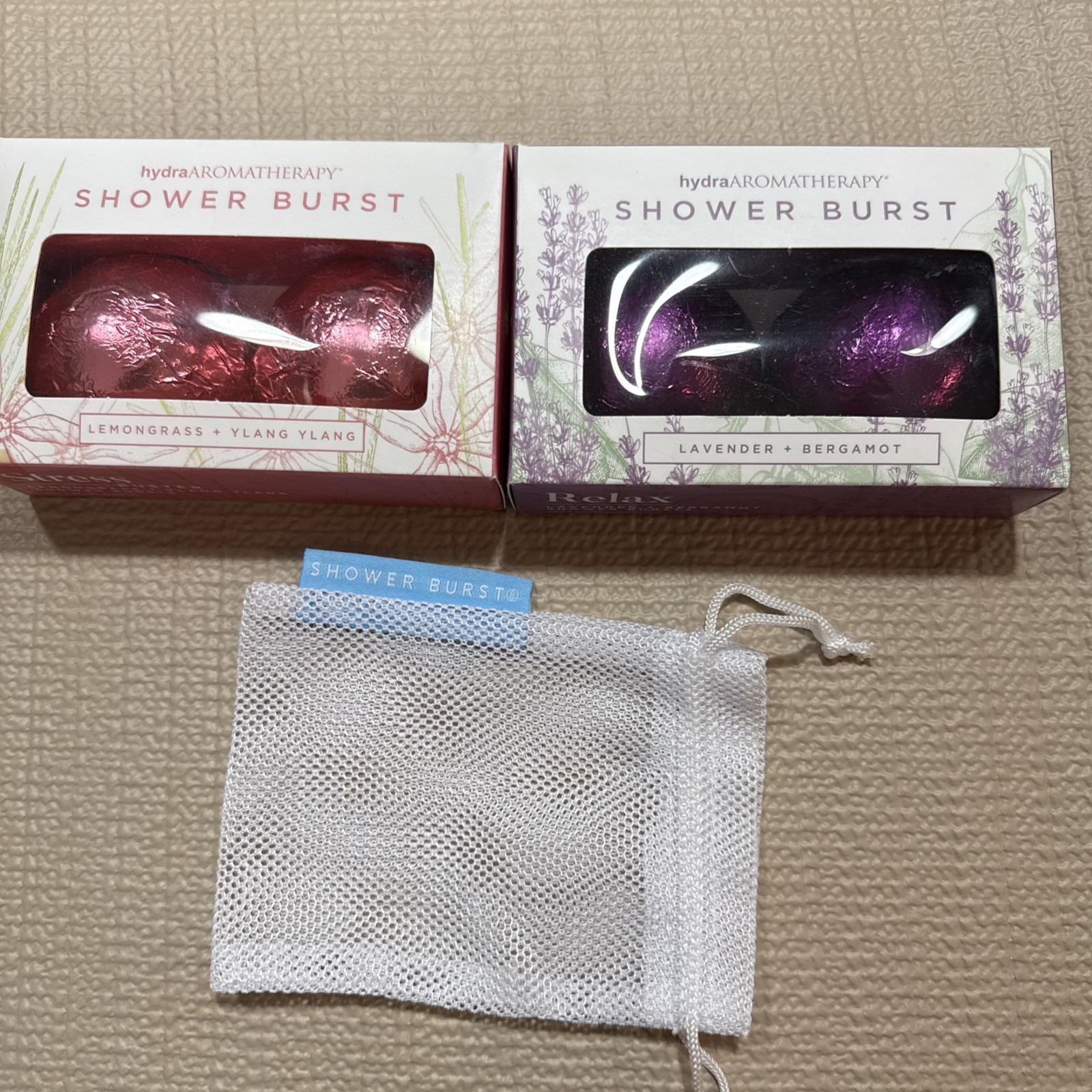 Hydra Aromatherapy Shower Burst Set for Relaxing Bath Experience