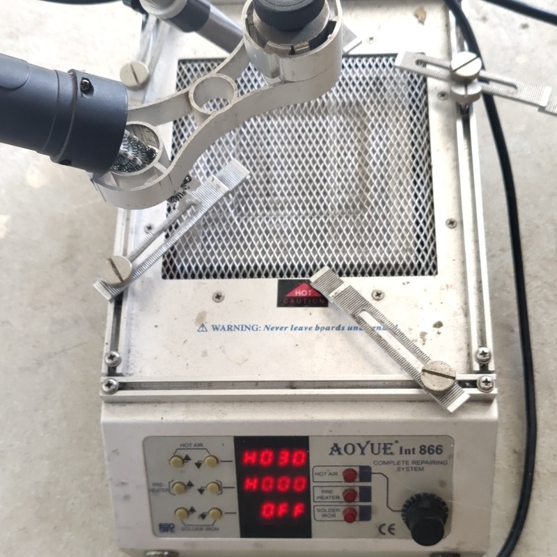AOYUE Int 866 Complete Repairing System Hot Air Soldering Rework Station 110V