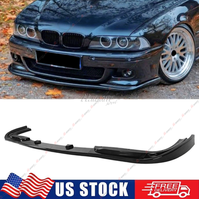 #ad Glossy Black H Style Front Bumper Lip Spoiler Splitter For 1999 2003 BMW E39 M5 $84.98