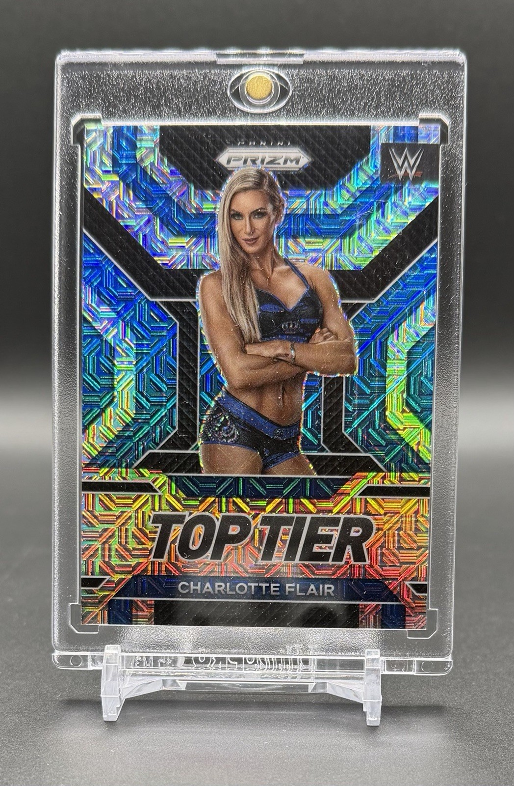 2023 Panini Prizm WWE Top Tier Charlotte Flair Mojo /25