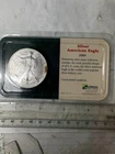 2001 SILVER AMERICAN EAGLE ONE TROY OUNCE.999 SOLID SILVER BULLION COIN CARDED