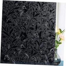 Total Blackout Window Film,100% Light Blocking Glass Door 17.5 by 78.7-inch