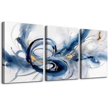 TTHYUEWS Abstract Wall Art For Living 12x16inches 3pcs, Ink Paintings