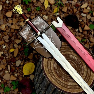 Chronicles Of Narnia Sword of Prince King Peters Rhindon him W Scabbard & Plaque