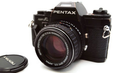 EXC Pentax Super A Super Program 35mm SLR w/ SMC 50mm f/1.4 Japan 469