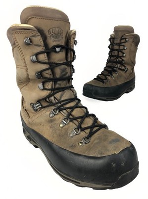 White's Boots Lochsa Hiking Men s Size 9 Brown Leather Hunting Vibram WP