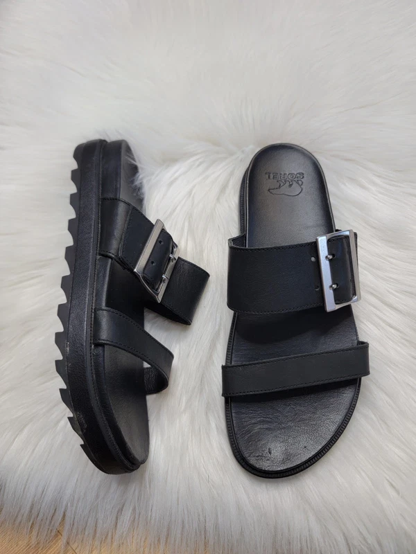 sorel roaming double strap leather shoes