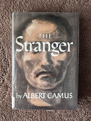 The Stranger Albert Camus 1967 Hardcover DJ 12th Printing Ex-Library
