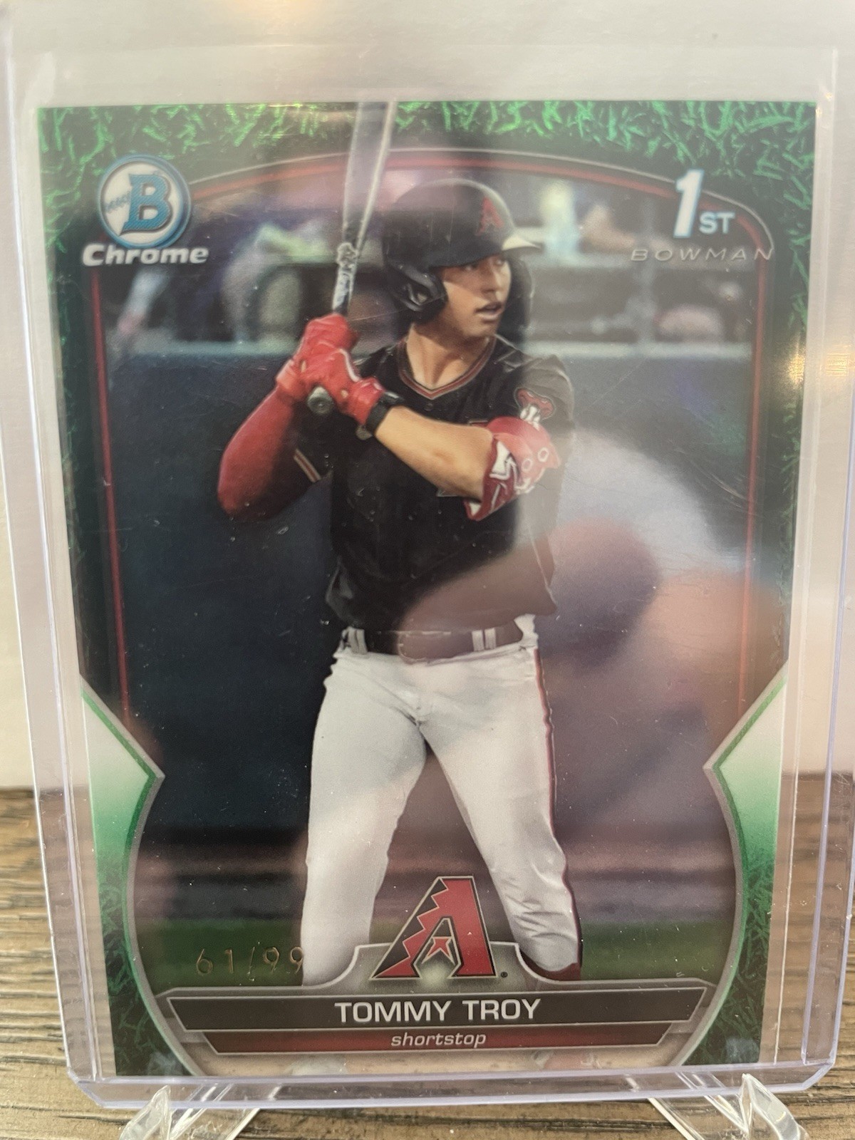 2023 Bowman Draft Chrome Green Refractor /99 Tommy Troy #BDC-103