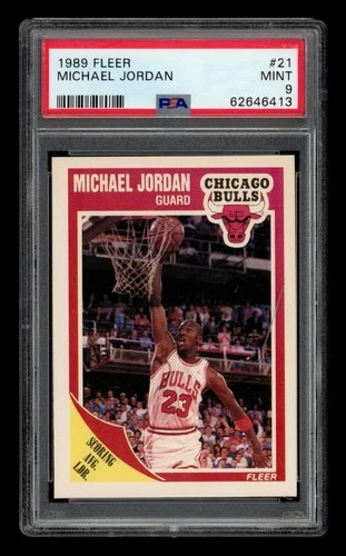 1989-90 Fleer Set-Break # 21 Michael Jordan PSA 9 MINT