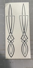 Pinstripe Pinstriping Custom Classic Hot Rat Rod Motorcycle Vinyl Decal Setof 2 Pinstripe Pinstriping Custom Classic Hot Rat Rod Motorcycle Vinyl Decal Setof 2
