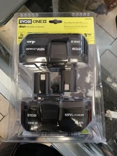 New RYOBI PBP2005 ONE+ 18V Lithium-Ion 4.0 Ah Battery 2-Pack