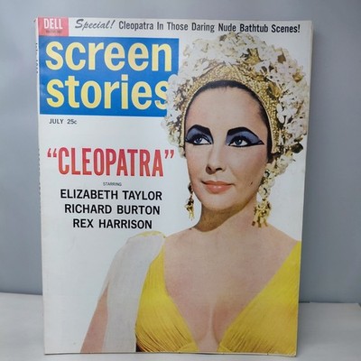 Screen Stories Magazine July 1963 Cleopatra Elizabeth Taylor Rex Harrison 