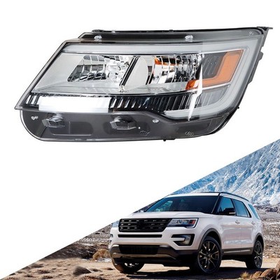 SEBLAFF Headlight Assembly Black Bezel DRL Headlamp Left Side Explorer 2016-2018