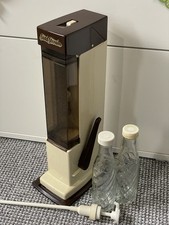 1970s  Vintage Soda Stream Machine With 2 Reusable Glass Bottles And Syrup Pump