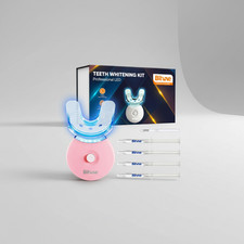 Bitvae Professional LED Teeth Whitening Kit Pink