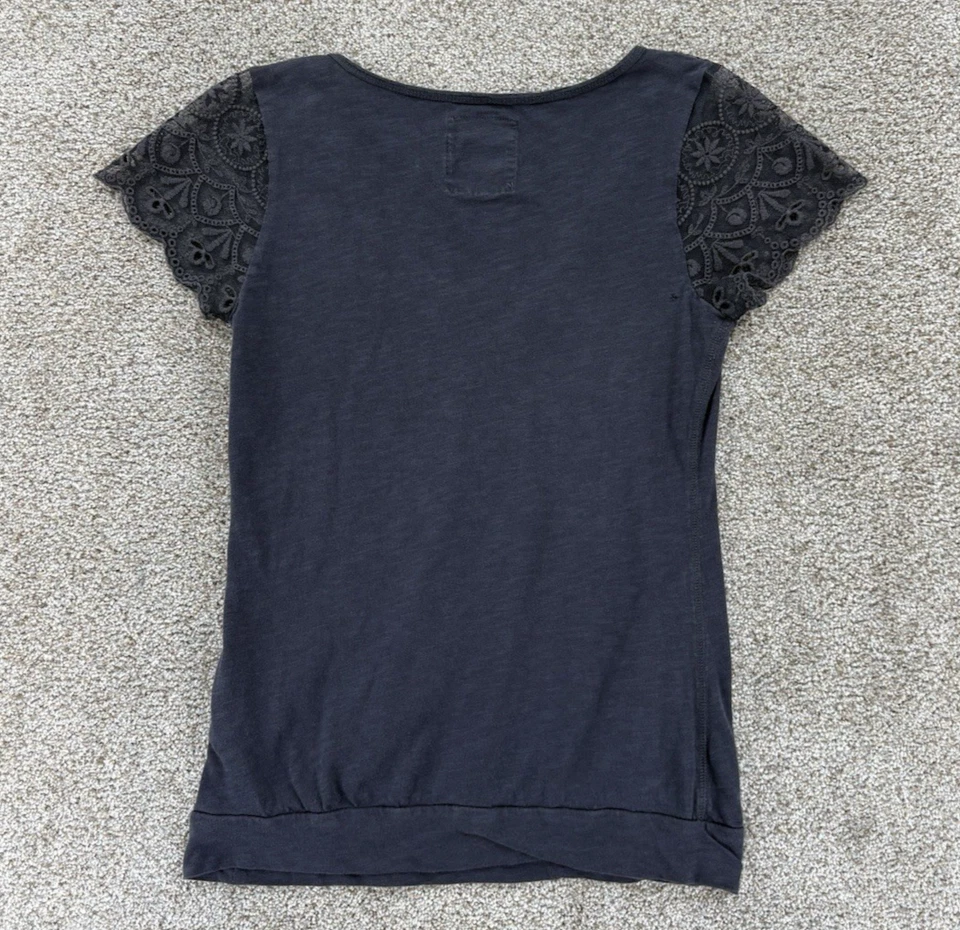 L.O.G.G. Top manga encaje H&M para mujer S negro caprichoso oscuro hada grunge Y2K Foto 4 de 4