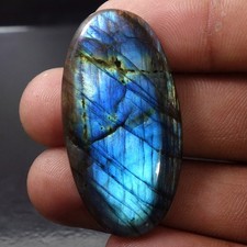 Natural Multi Fire Labradorite Oval Shape Cabochon Loose Gemstone 50.00 Carat