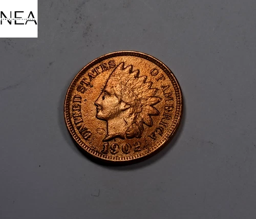 1902 Indian Head Penny Cent ~ AU/Uncirculated ~ ZI711
