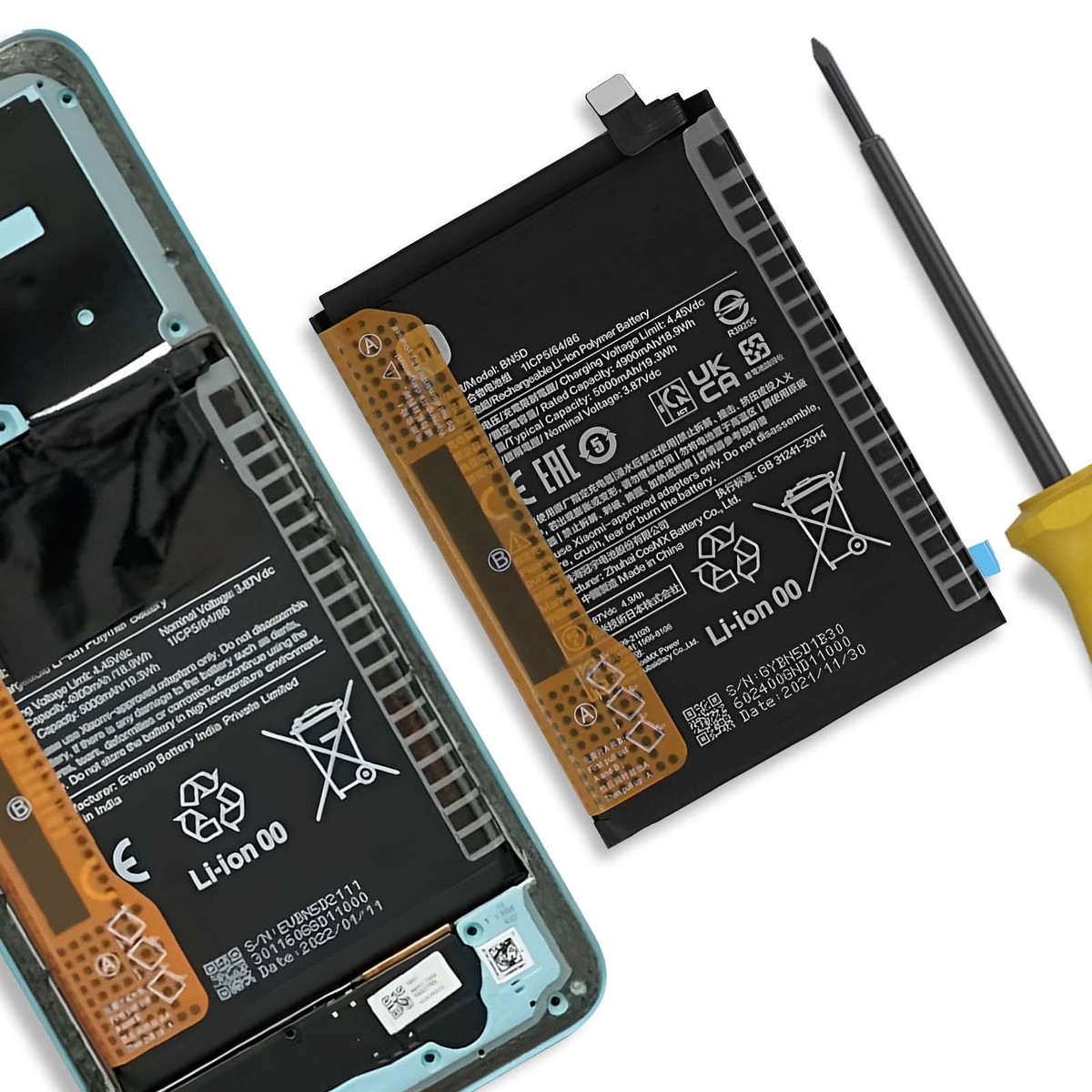 Xiaomi Battery for Xiaomi Redmi Note 11 4G and Note 11S 4G 5000