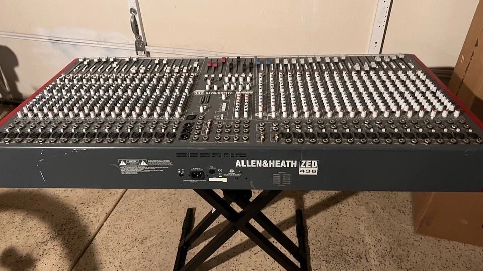 ALLEN & HEATH ZED 436 MIXER WITH POWER CORD AND STAND 32 CHANNELS - Image 2 of 4