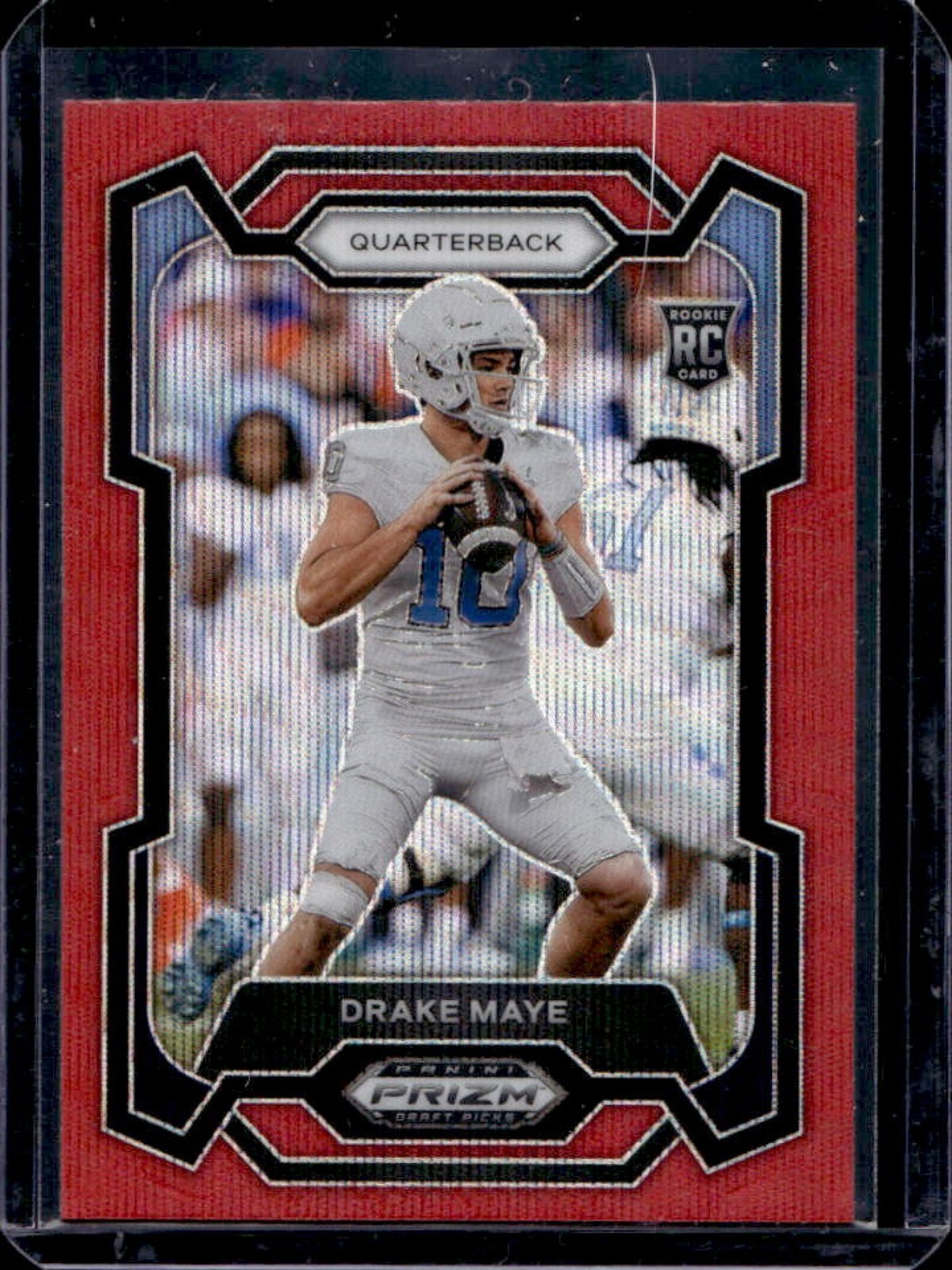 2024 Prizm Draft Picks Drake Maye RC Ruby Wave #103 Tar Heels