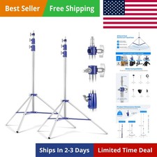 Light Stand Photography Kit, 10.5ft/320cm Studio Light Stand with 1/4" and 3/...