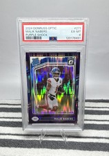 2024 Panini Donruss Optic - Rated Rookie Malik Nabers #271 Purple Shock Prizm...