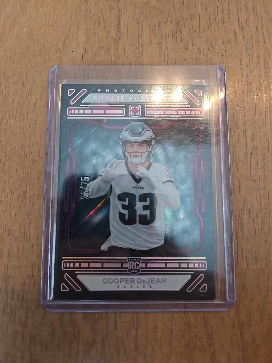 2024 Panini Photogenic - Rookie Portrait Cooper DeJean #188 Purple /75 (RC)