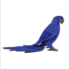 7370, HYACINTH BLUE MACAW 25.5"L
