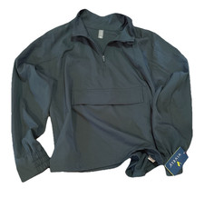 Vuori Mens Gray 1/4 Zip Pullover Jacket, Size...