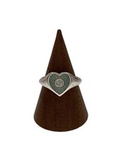 GUCCI Interlocking G Heart Ring SV925 Size 11...