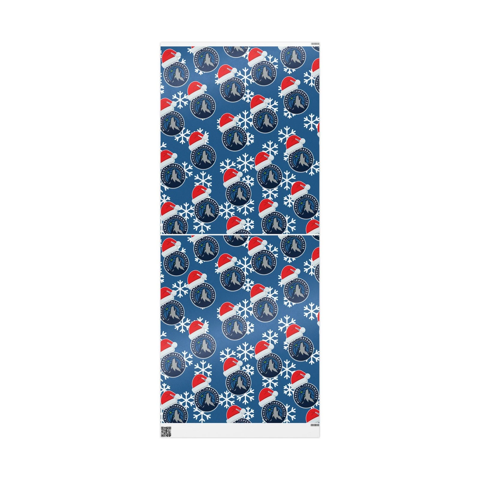Minnesota Timberwolves Gift Wrapping Paper for Holidays, Christmas