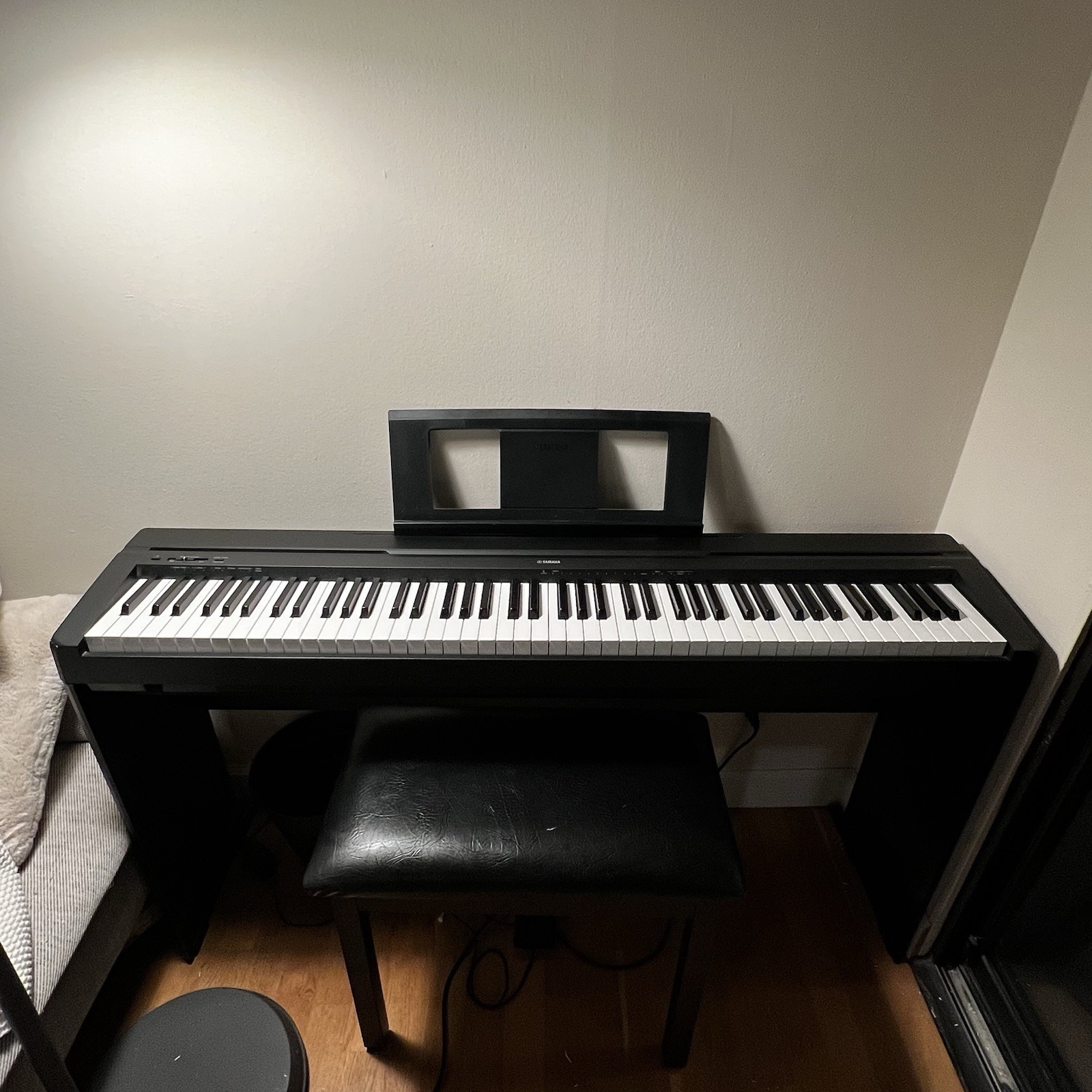 Yamaha P-45 Digital Piano 88-Key Black w/ Stand, Pedal, Musi