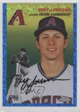 2023 Chrome Platinum Anniversary Blue Mini-Diamond Refractor Drey Jameson 0xi8